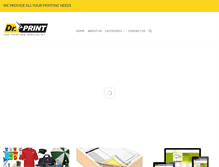 Tablet Screenshot of drprintonline.com